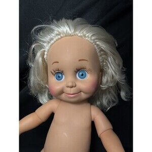 Galoob 1990 Baby Face Doll So Sweet Sandi Blonde Hair Doll 13” VTG